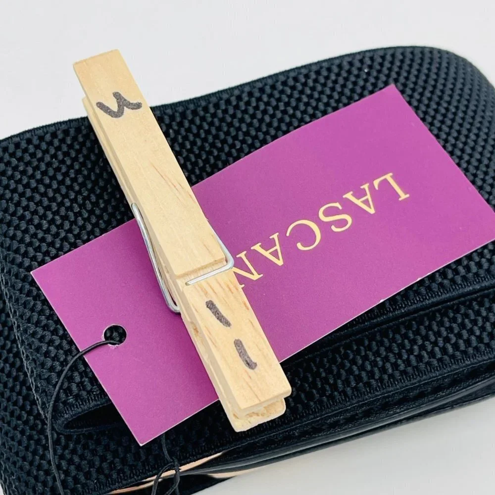 Lascana New Women's Black and Gold Square Waist Belt Size‎ L Elastic